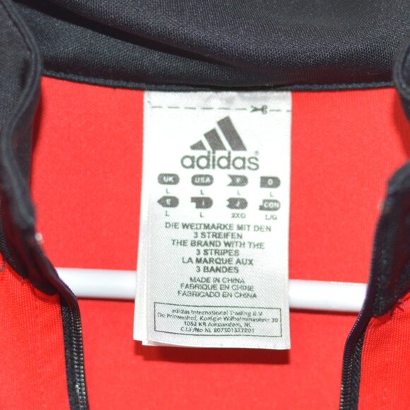 Mens Adidas Red Biking Shirt Size L (100% polyester) - Picture 3 of 4